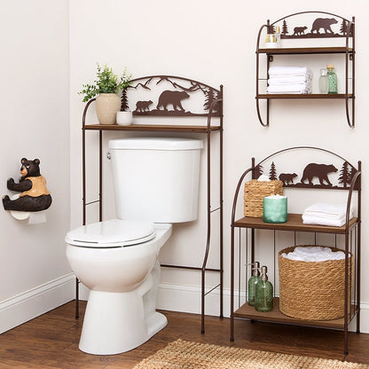 Rustic Lodge Bear Towel Holder