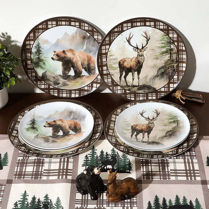 Enchanting Lodge Luxe Wilderness Dinner Plates - Set of 4