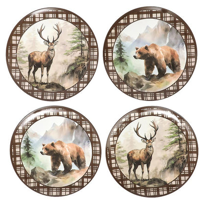 Enchanting Lodge Luxe Wilderness Dinner Plates - Set of 4