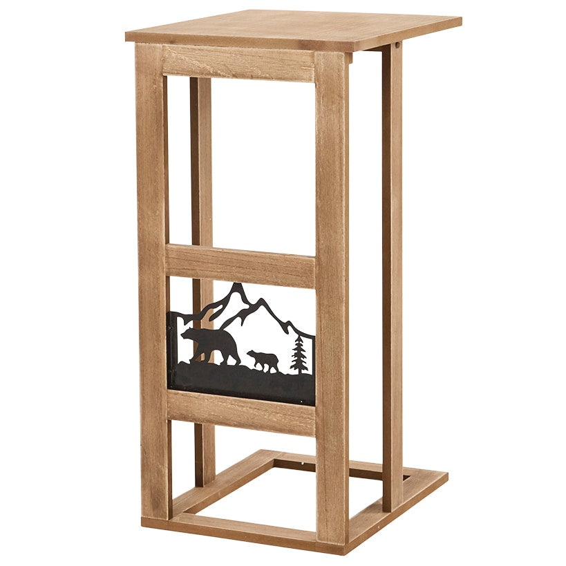 Rustic Lodge Style Side Sofa Table