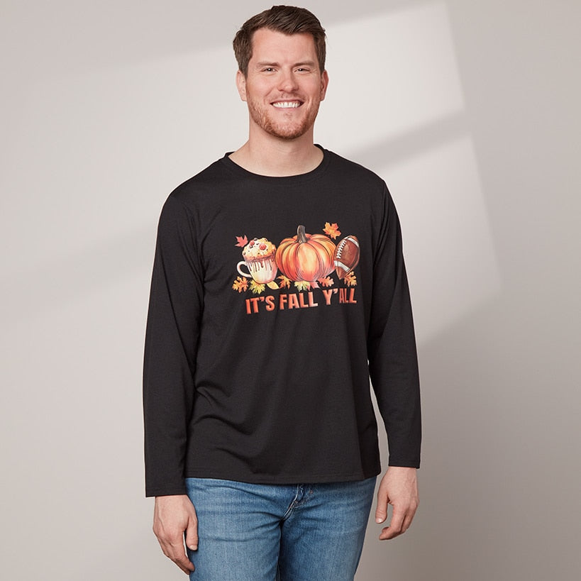 Men's Fall Long Sleeve T Shirt