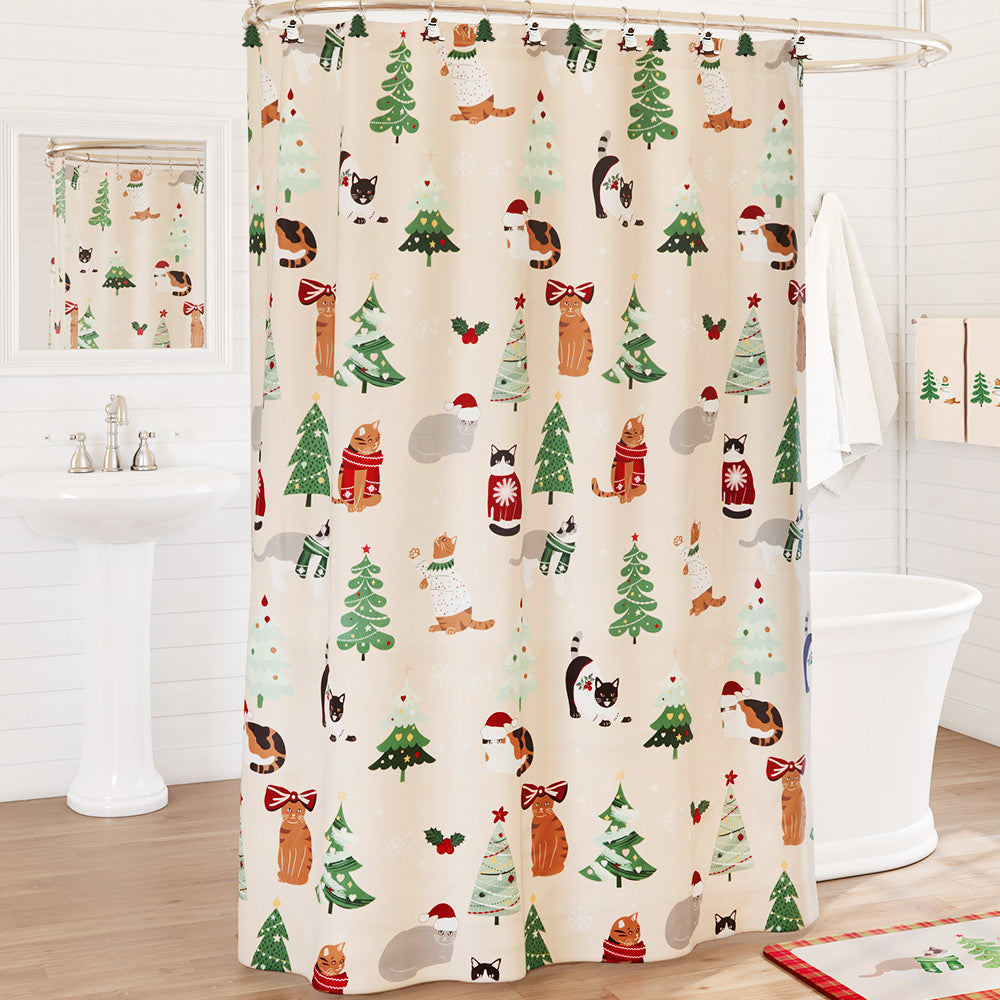 Merry Catmas Shower Curtain
