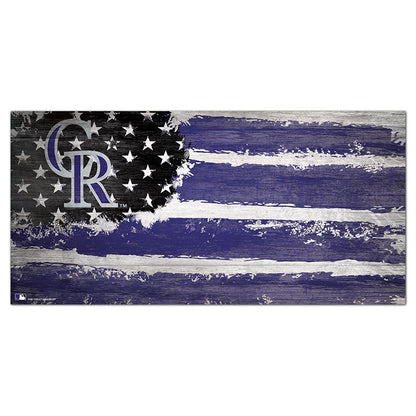 MLB Distressed Flag Signs