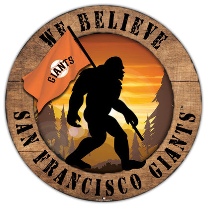 MLB We Believe Bigfoot Circle Signs