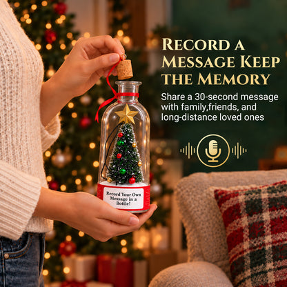 Recordable Christmas Tree Bottle Letter