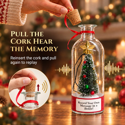 Recordable Christmas Tree Bottle Letter