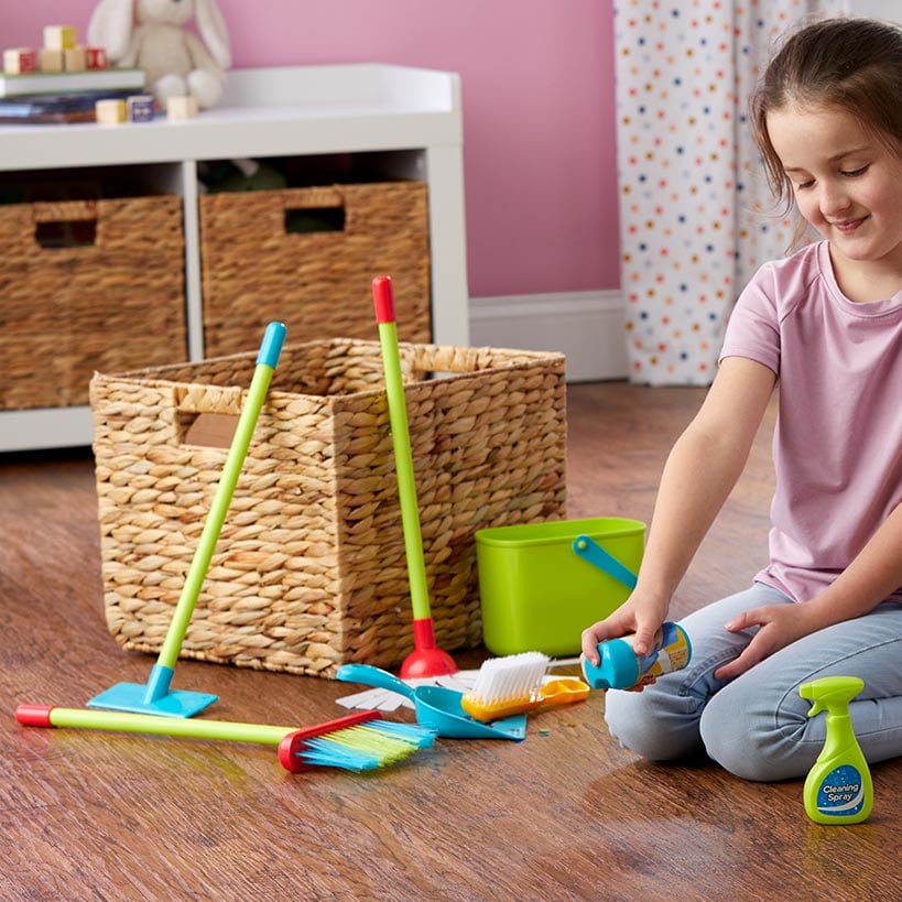 Kids' Cleaning Fun Play Set - 8 Colorful Pieces for Imaginative Play