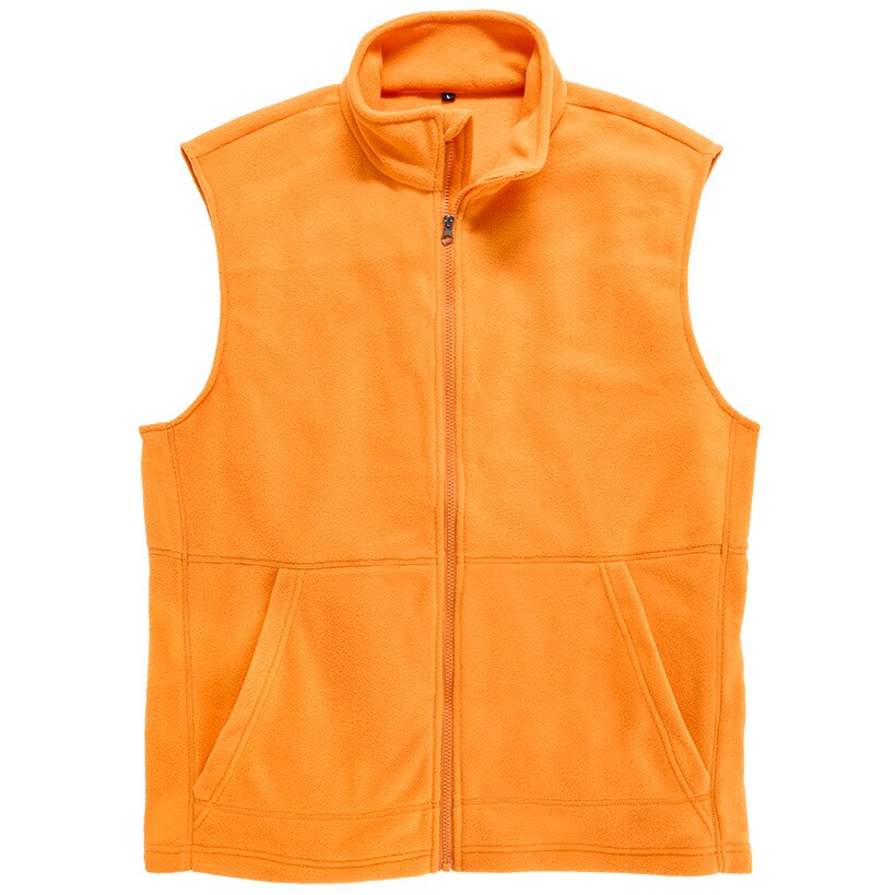 Men's Fleece Zip-Up Vest#select-color_orange
