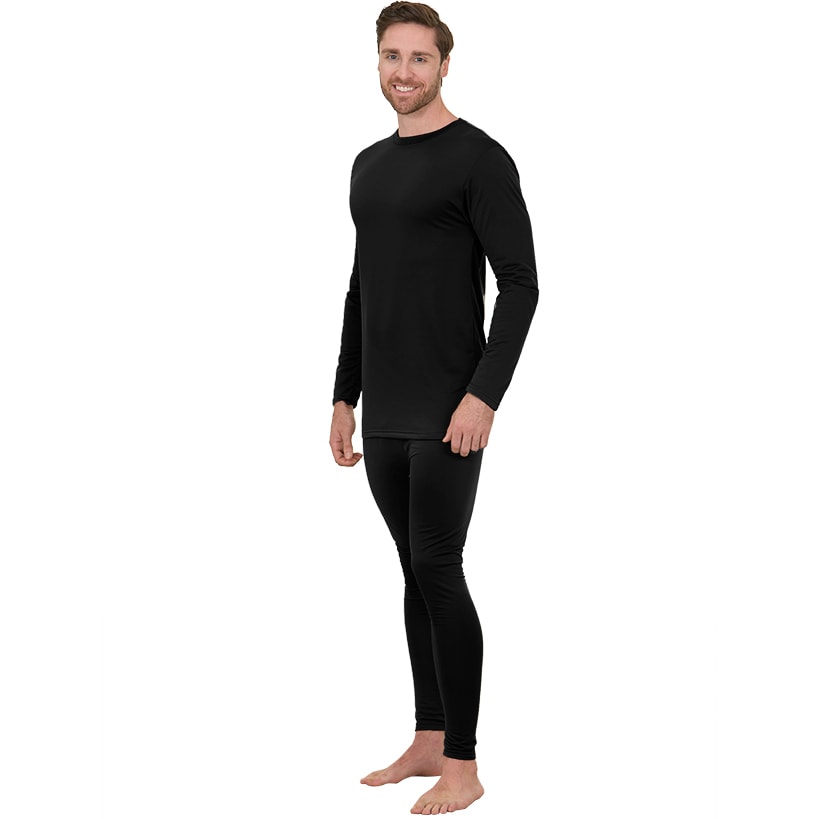 Men's Thermal Long Johns Set - Long Sleeve Top and Pants