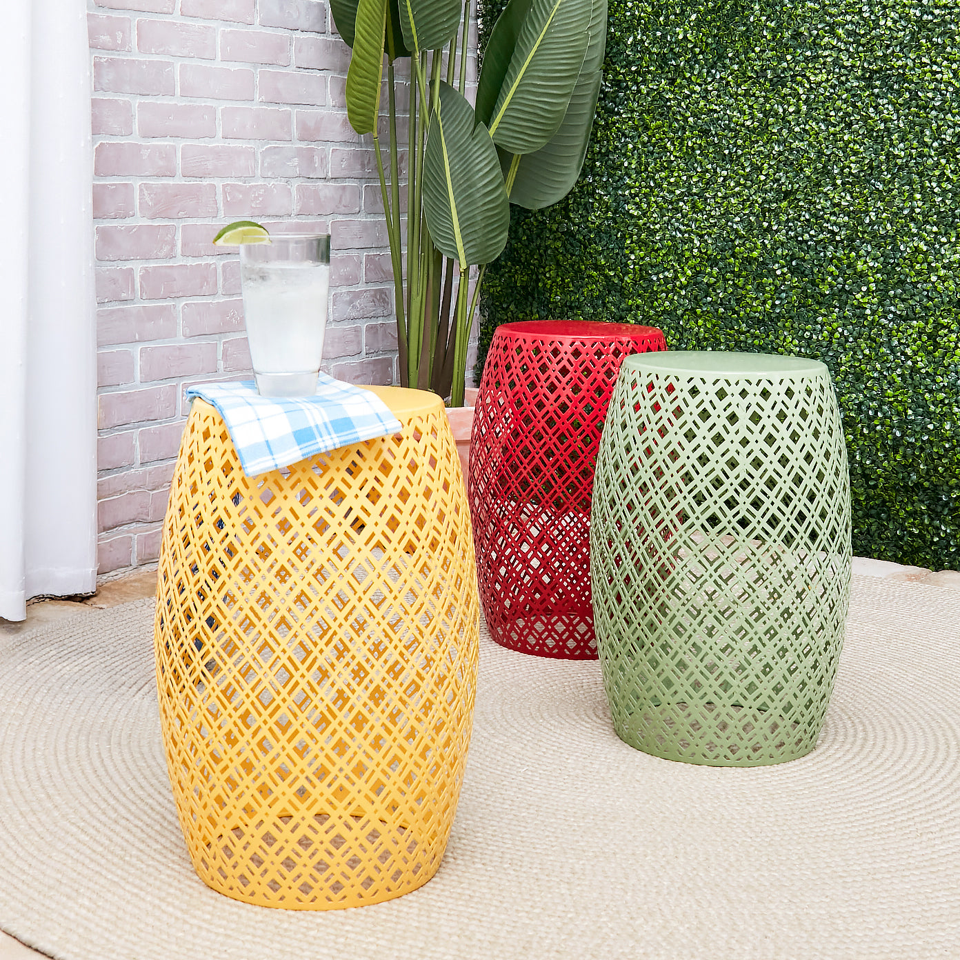 Metal Barrel Stool | The Lakeside Collection