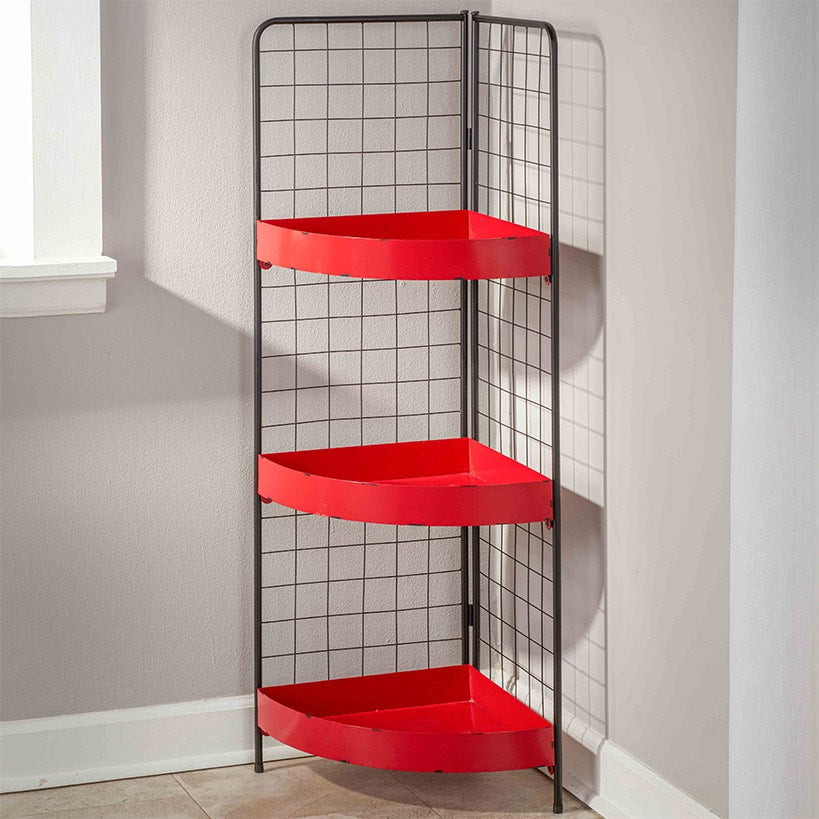 3-Tier Metal Corner Shelves#select-shelf_red