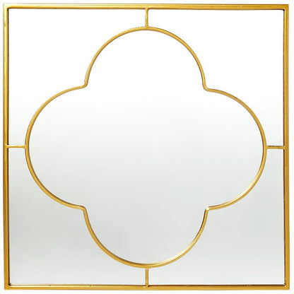 Decorative Flower or Oval Metal Mirrors - Black or Gold