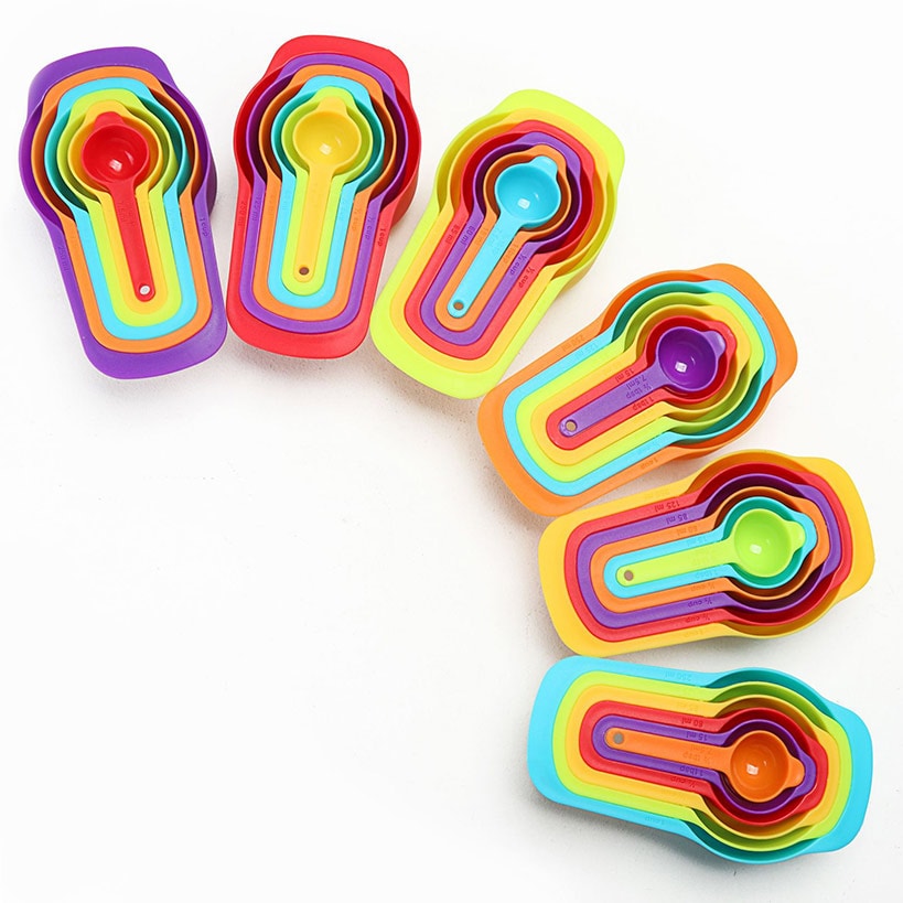 Rainbow Assorted Measuring Cup Set