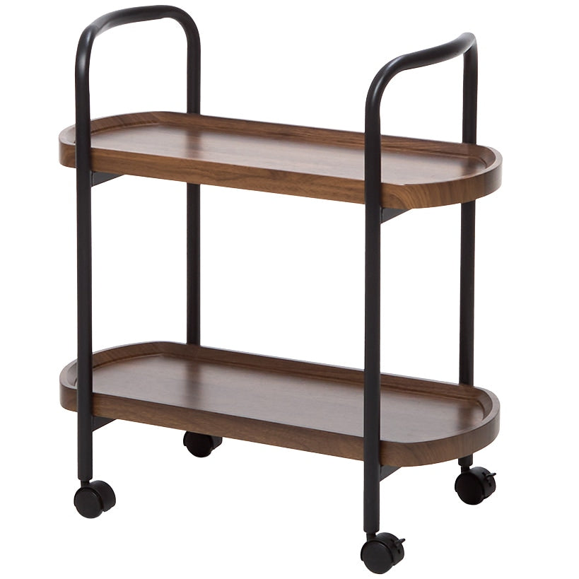 Kitchen or Bar Serving Cart with Wheels - 2-Tier