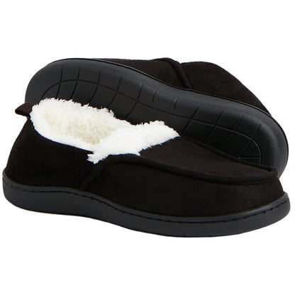 Unisex Fur-Lined Moccasin Slippers