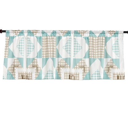Home Pattern Shower Curtain, Bath Rug, Hand Towels, Valance, or Hooks
