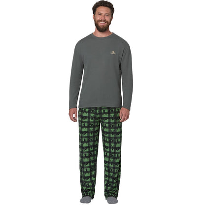 Mossy Oak Men's Fleece Pants and Thermal Top
