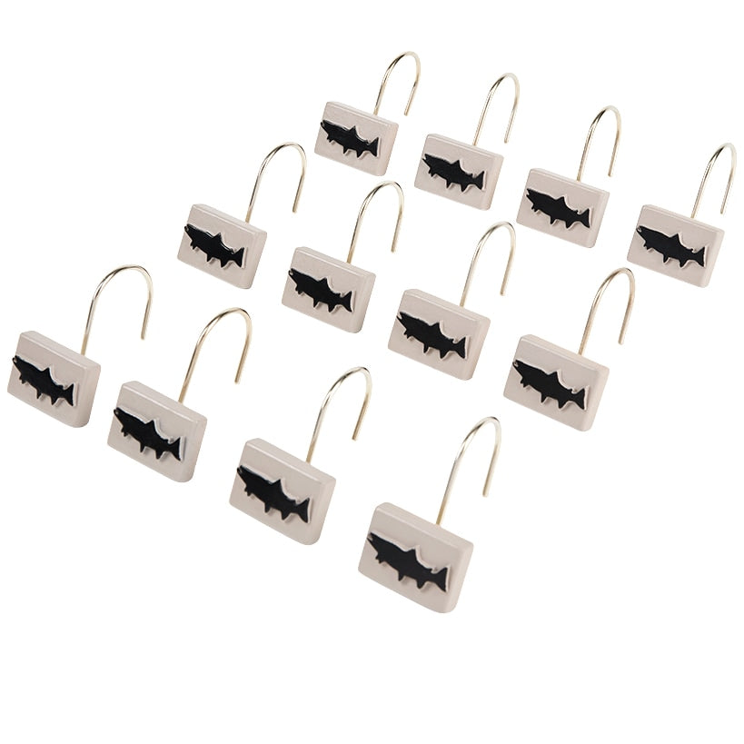 Mossy Oak Ghillie Shower Curtain Hooks, Set of 12