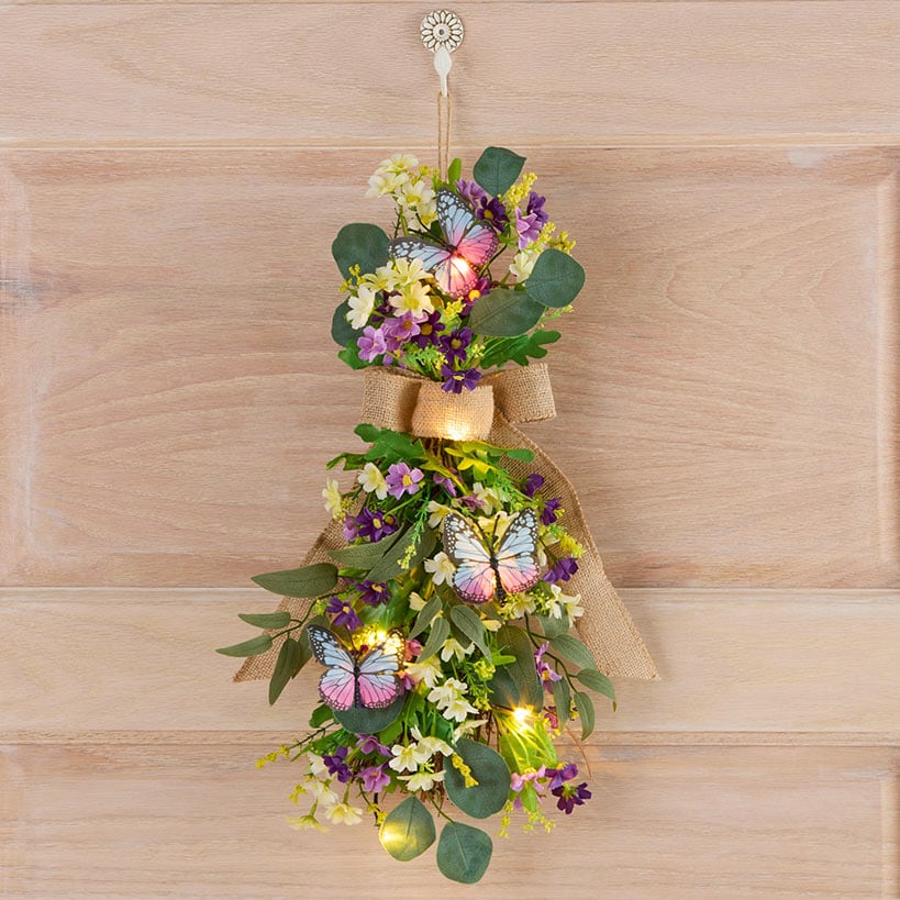 Spring Lighted Multi-Use Swag Décor - Easter Or Butterfly#select-color_butterfly
