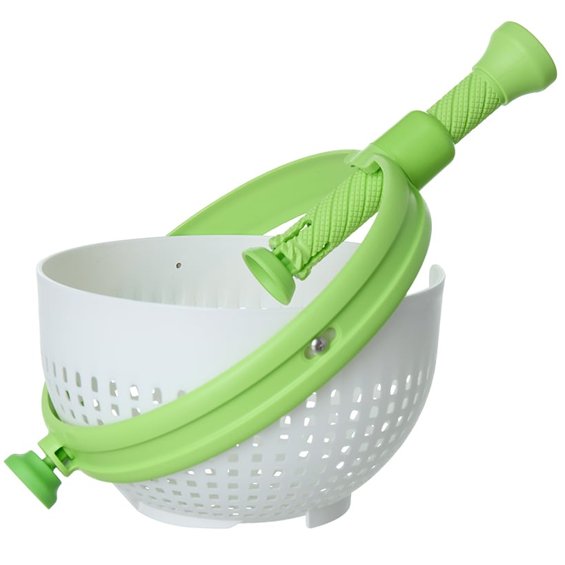 Collapsible Salad Spinner and Straining Colander