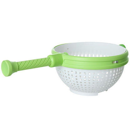 Collapsible Salad Spinner and Straining Colander