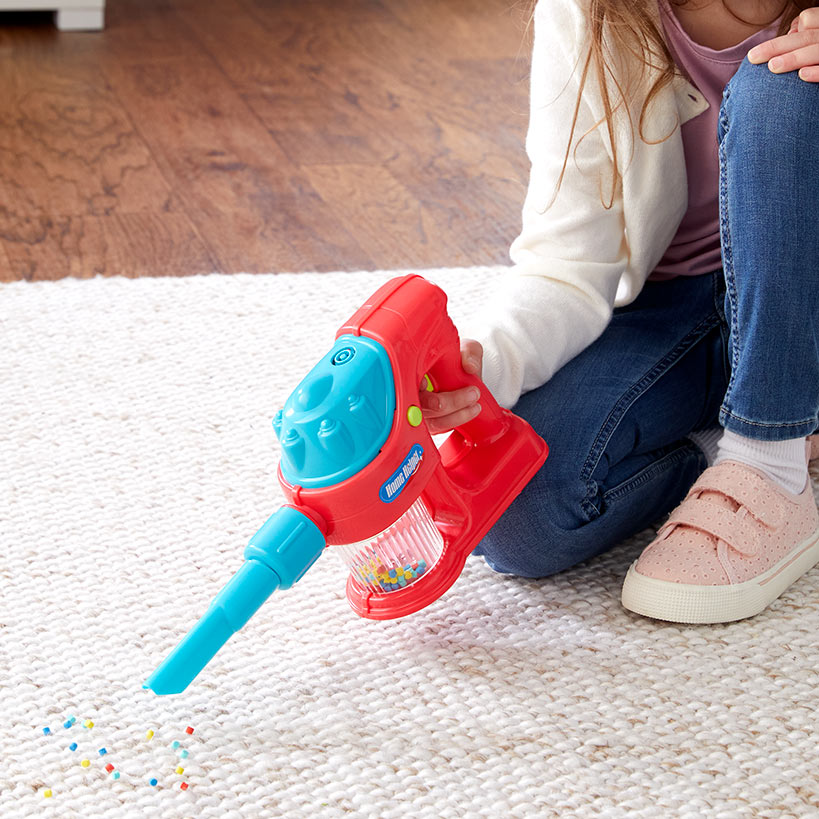 Kids' Cordless Toy Vacuum - Fun with Realistic Sounds and Working Suction