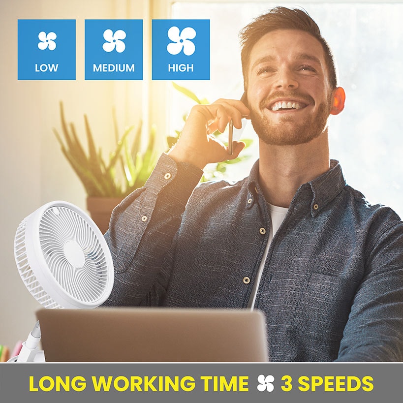 My Foldaway™ Rechargeable Fan - Compact and Portable Cooling Solution