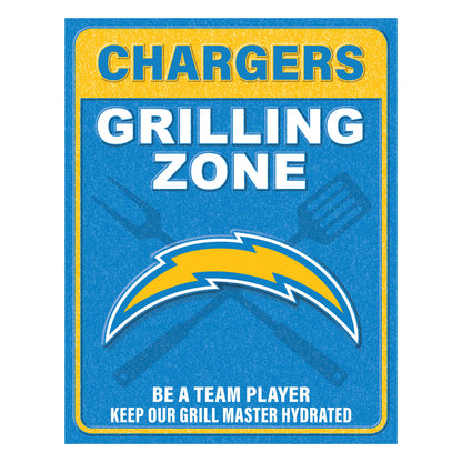 NFL Grill Zone Metal Sign