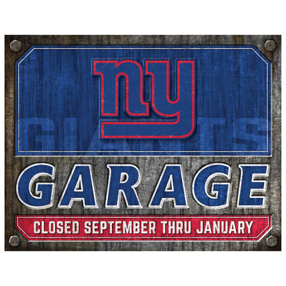 NFL Garage Metal Sign