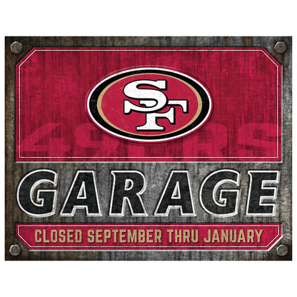 NFL Garage Metal Sign