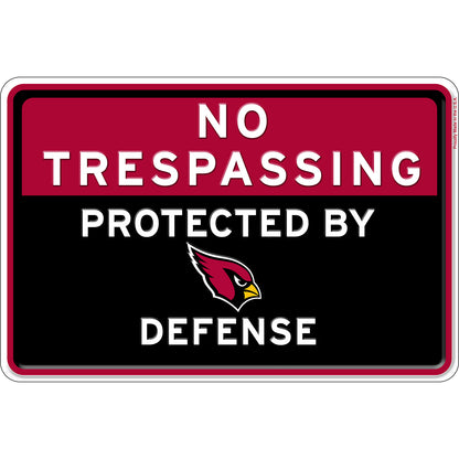 NFL No Trespassing Metal Sign