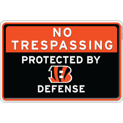 NFL No Trespassing Metal Sign