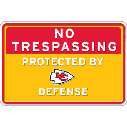 NFL No Trespassing Metal Sign