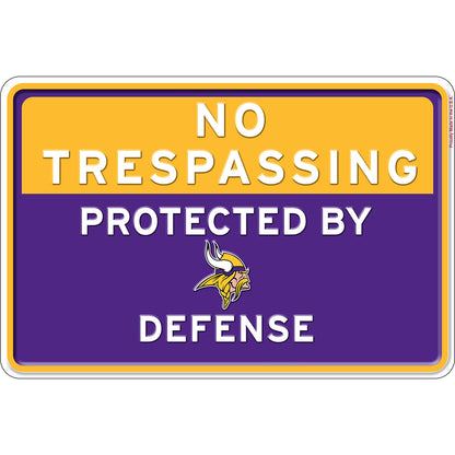NFL No Trespassing Metal Sign