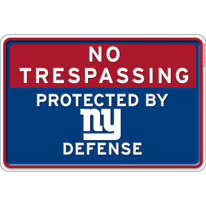 NFL No Trespassing Metal Sign