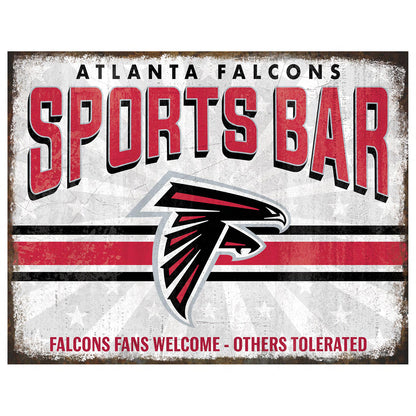 NFL Sports Bar Metal Sign