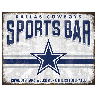 NFL Sports Bar Metal Sign