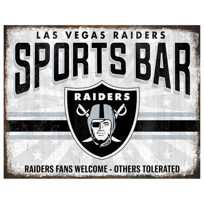 NFL Sports Bar Metal Sign