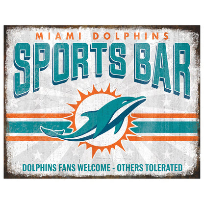 NFL Sports Bar Metal Sign