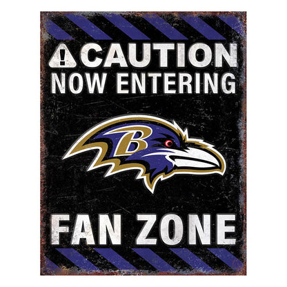 NFL Fan Zone Metal Sign