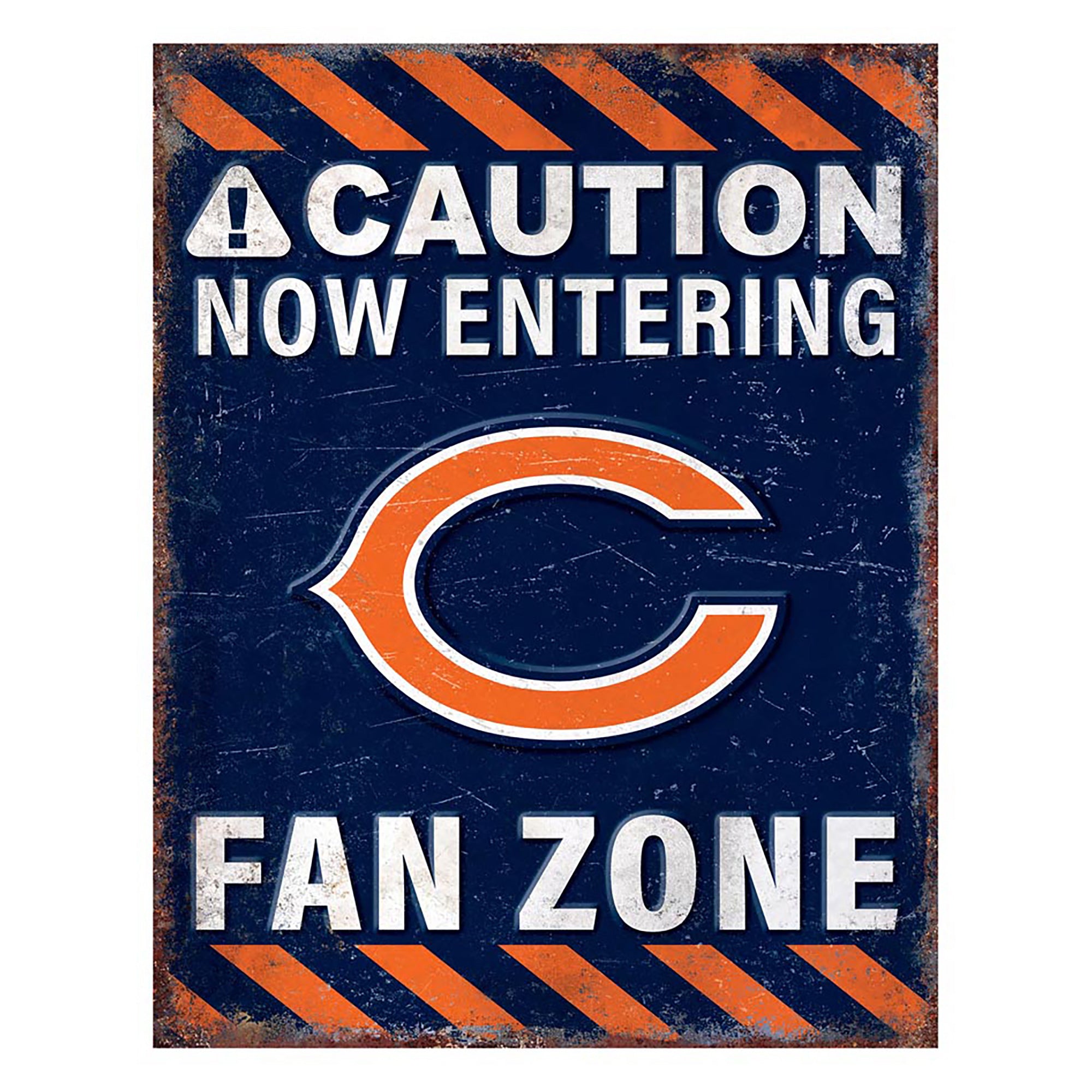 NFL Fan Zone Metal Sign