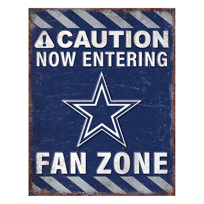 NFL Fan Zone Metal Sign