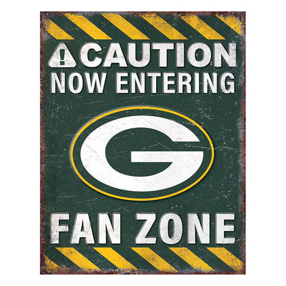 NFL Fan Zone Metal Sign
