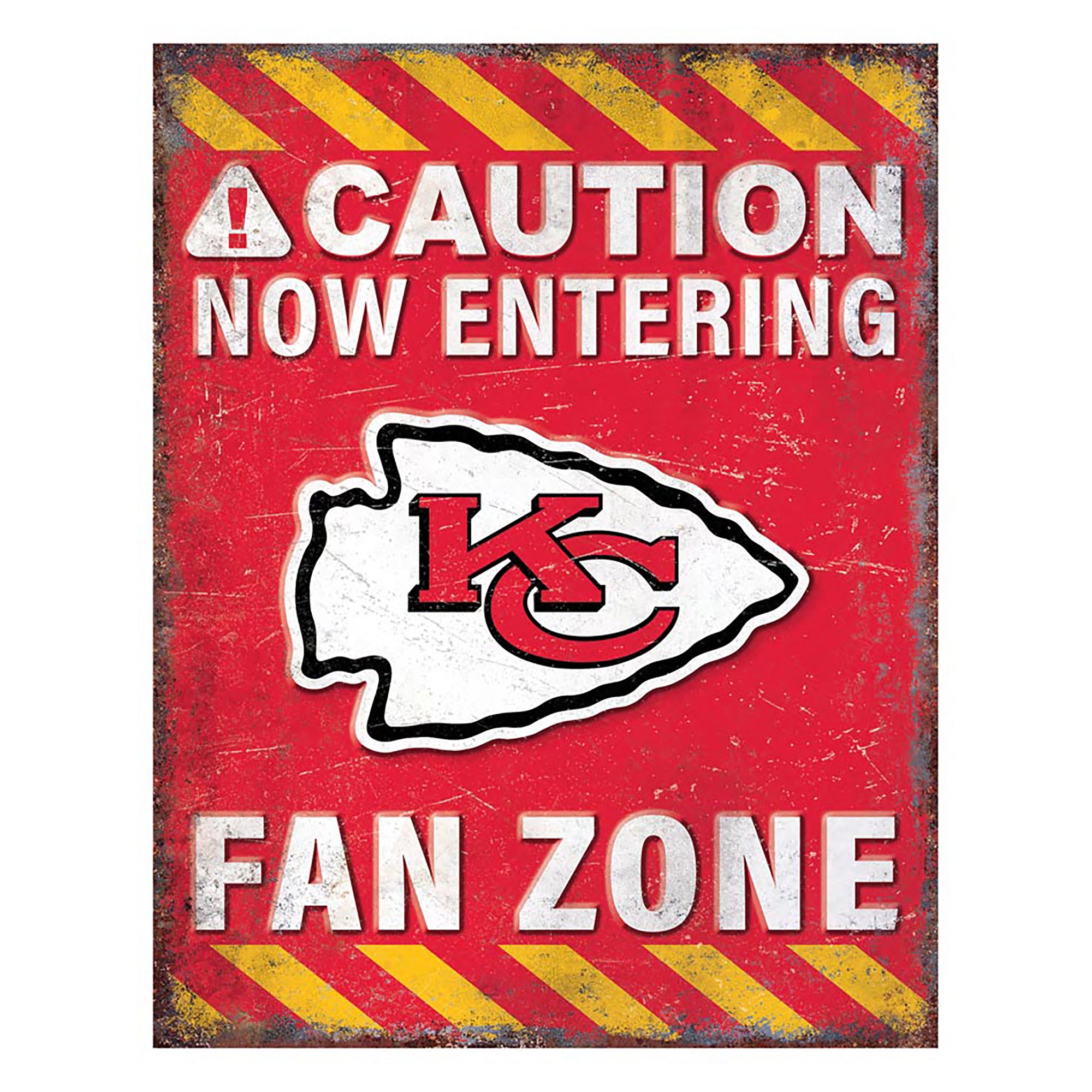 NFL Fan Zone Metal Sign