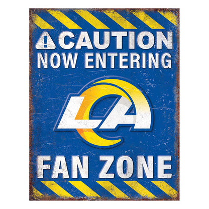 NFL Fan Zone Metal Sign