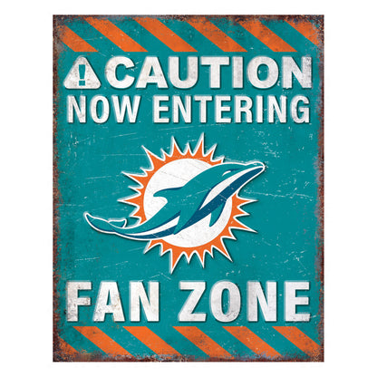 NFL Fan Zone Metal Sign