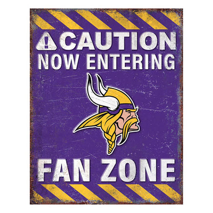 NFL Fan Zone Metal Sign