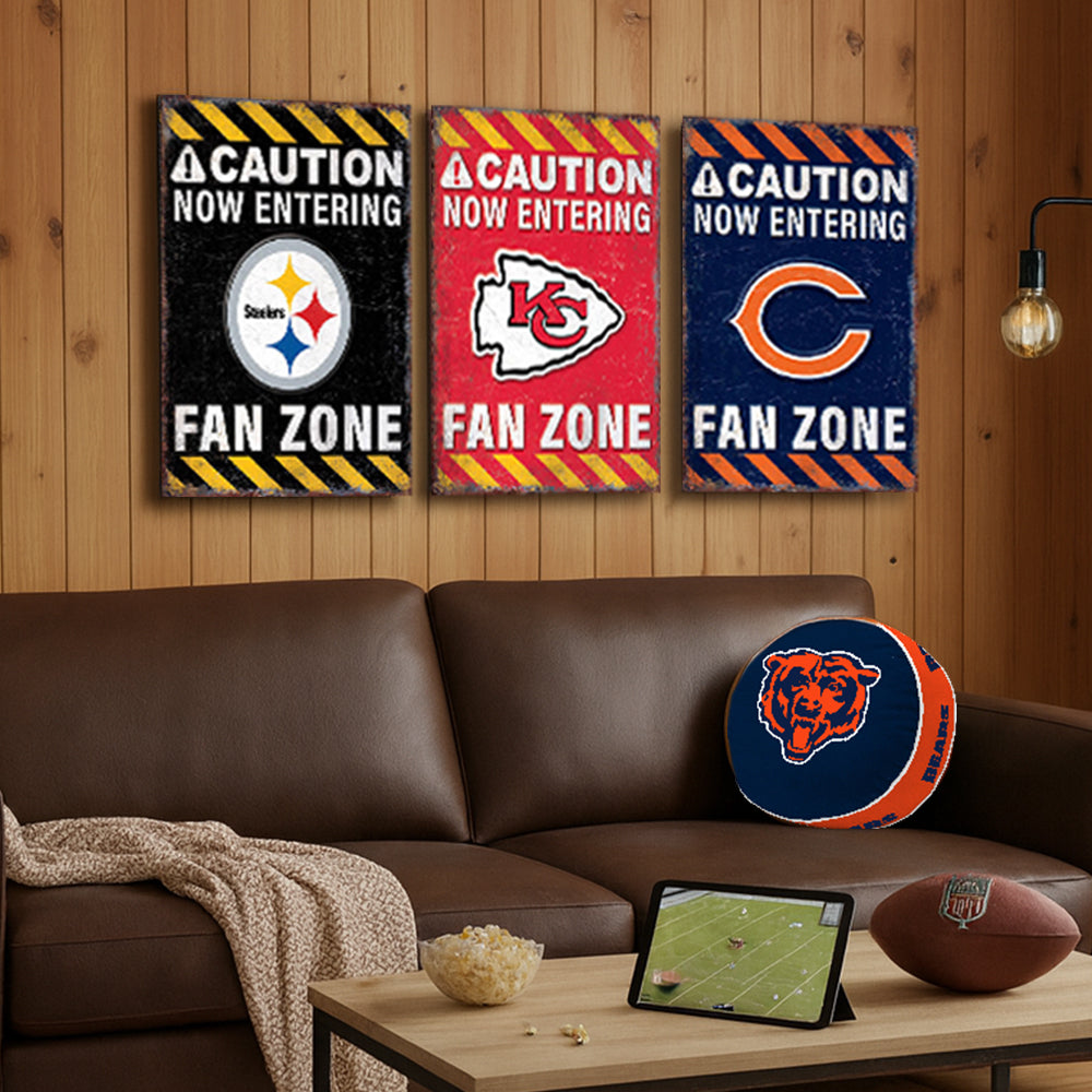 NFL Fan Zone Metal Sign