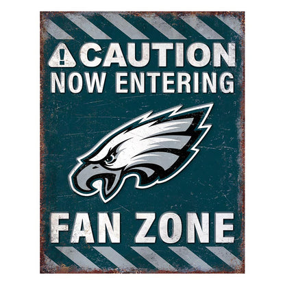 NFL Fan Zone Metal Sign