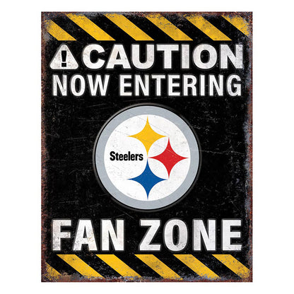 NFL Fan Zone Metal Sign